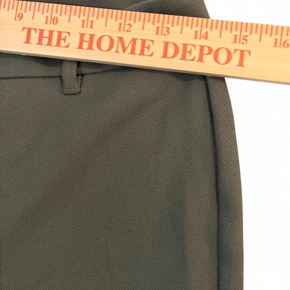 WHBM Olive Green Slim Ankle Pants Womens 2 Textured Business Casual Trousers - Picture 5 of 7